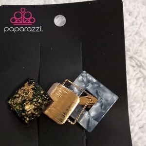 Geometrically Gatsby Black Hair Clip